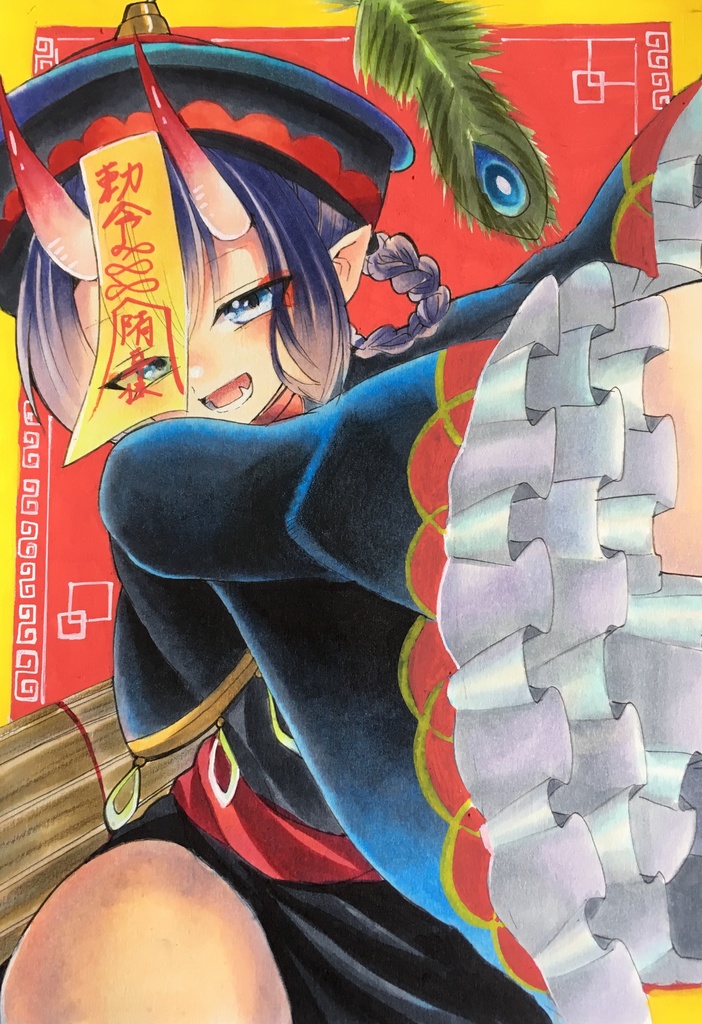 お手頃価格 コピック手描きイラスト オリジナル 匿名配送 豆色紙no 1 アート 写真 Ucs Gob Ve