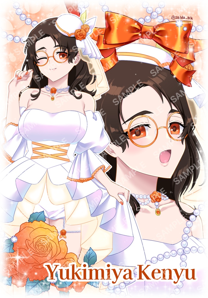 L判サイズ女体化イラストカード 雪宮