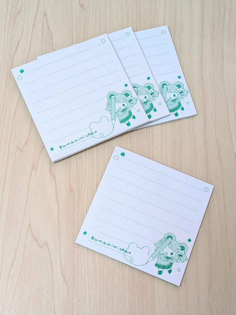 くまみみちゃん　メモ帳