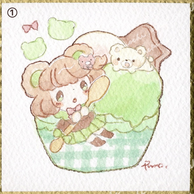 アナログ豆色紙①〜④