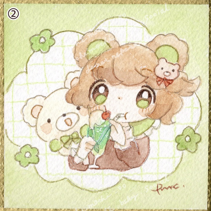 アナログ豆色紙①〜④