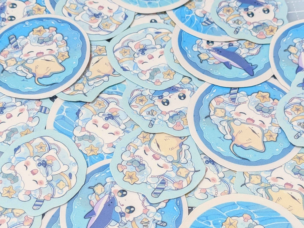 海わたあめ　シール単品