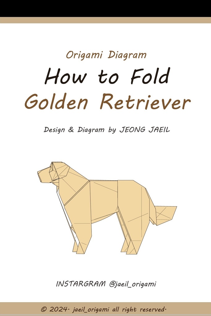 Diagram] Origami Golden retriever