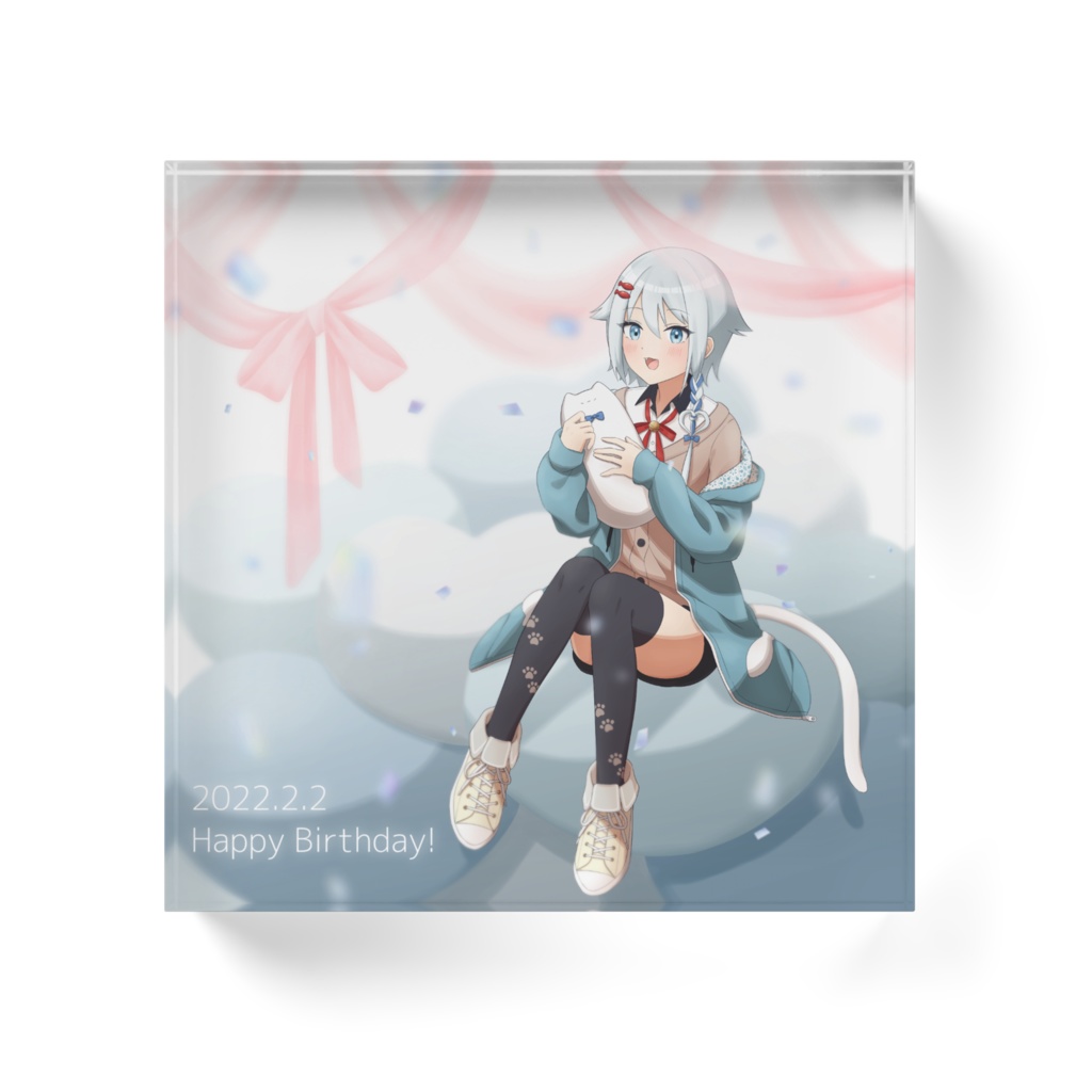 雪見なこ 2022誕生日 アクリルブロック