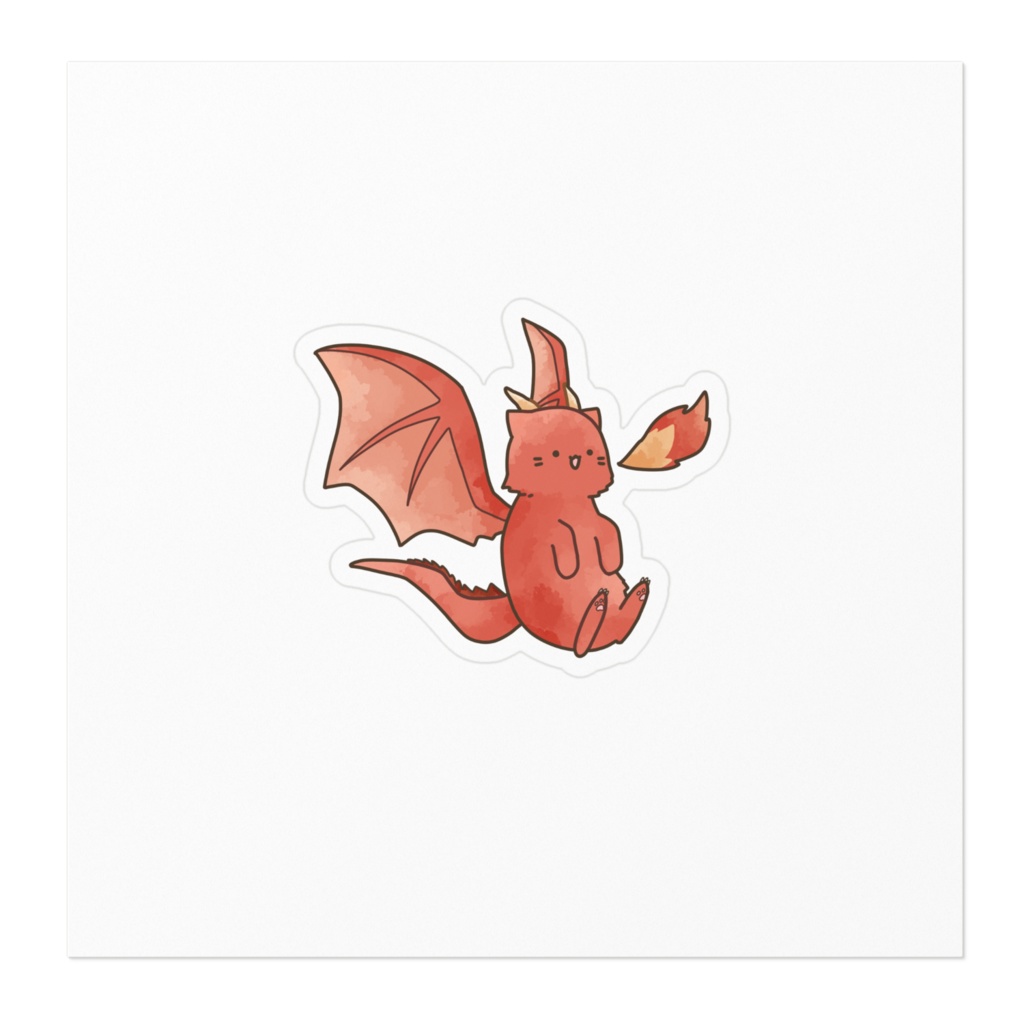 ドラゴンねこステッカー