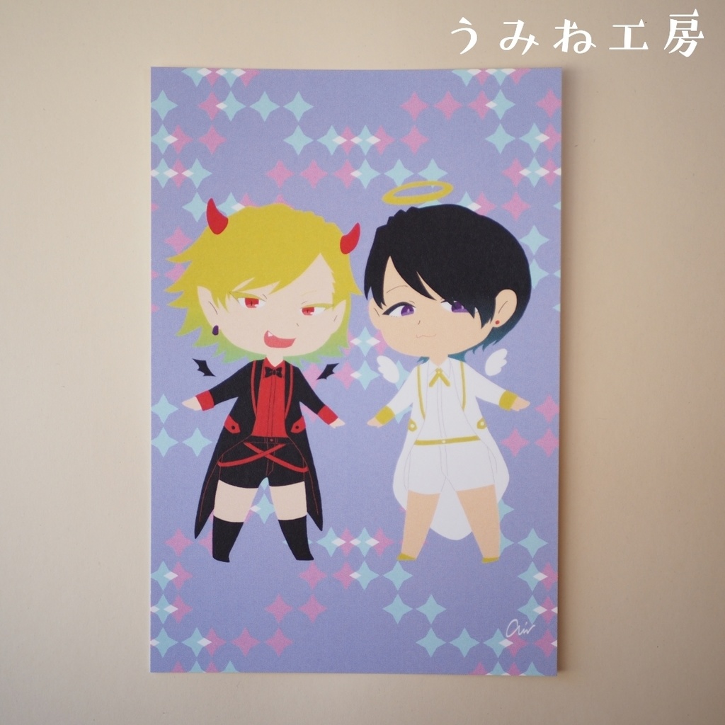 悪魔ちゃんと天使ちゃん ポストカード