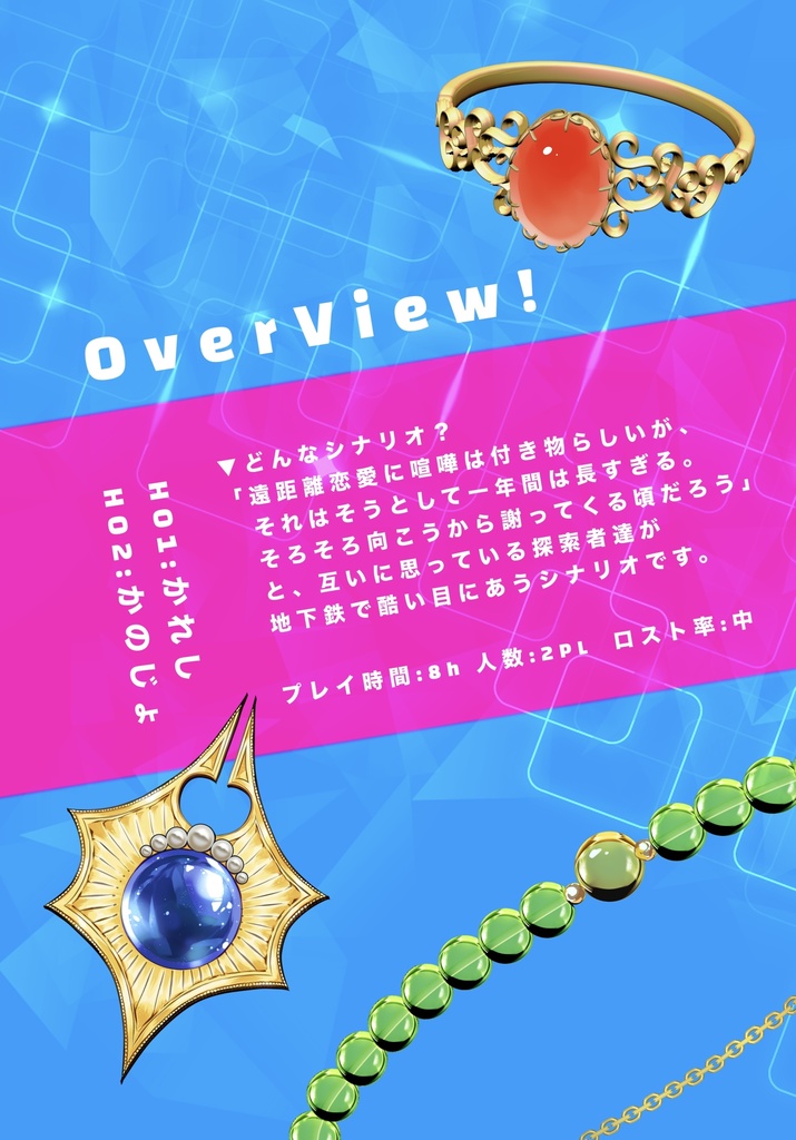 CoC6版シナリオ┊メルティメトロピカルナイト Over25℃!