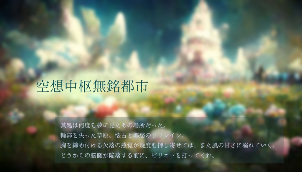 【CoCシナリオ】空想中枢無銘都市