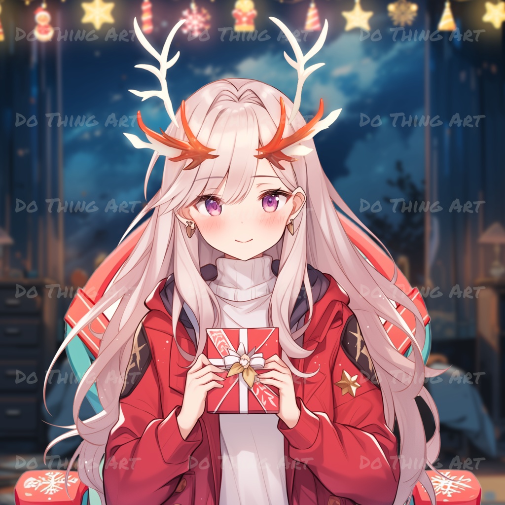 VTUBER Asset |Christmas Hair Band Christmas ヘアバンド 머리띠