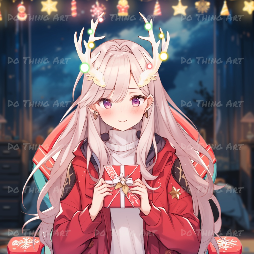 VTUBER Asset |Christmas Hair Band Christmas ヘアバンド 머리띠
