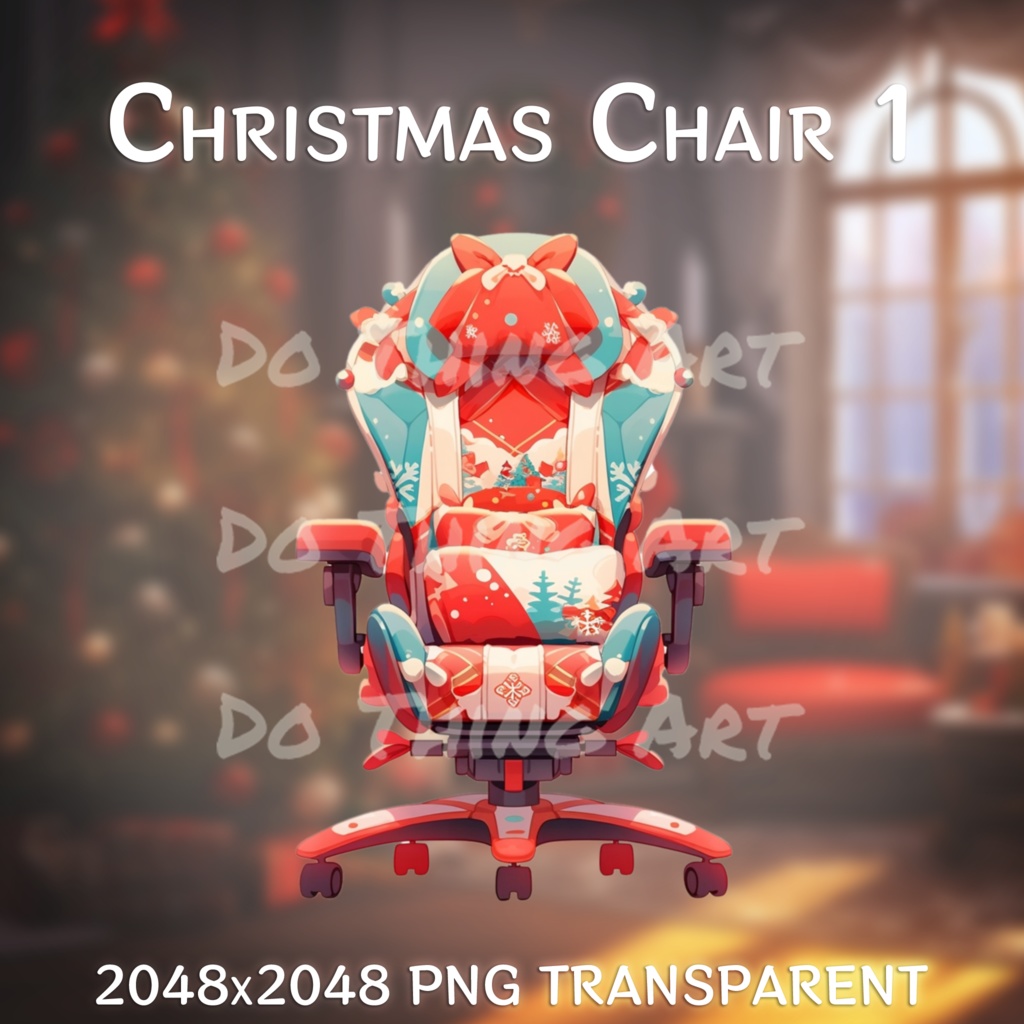 Vtuber Asset | Christmas Chair