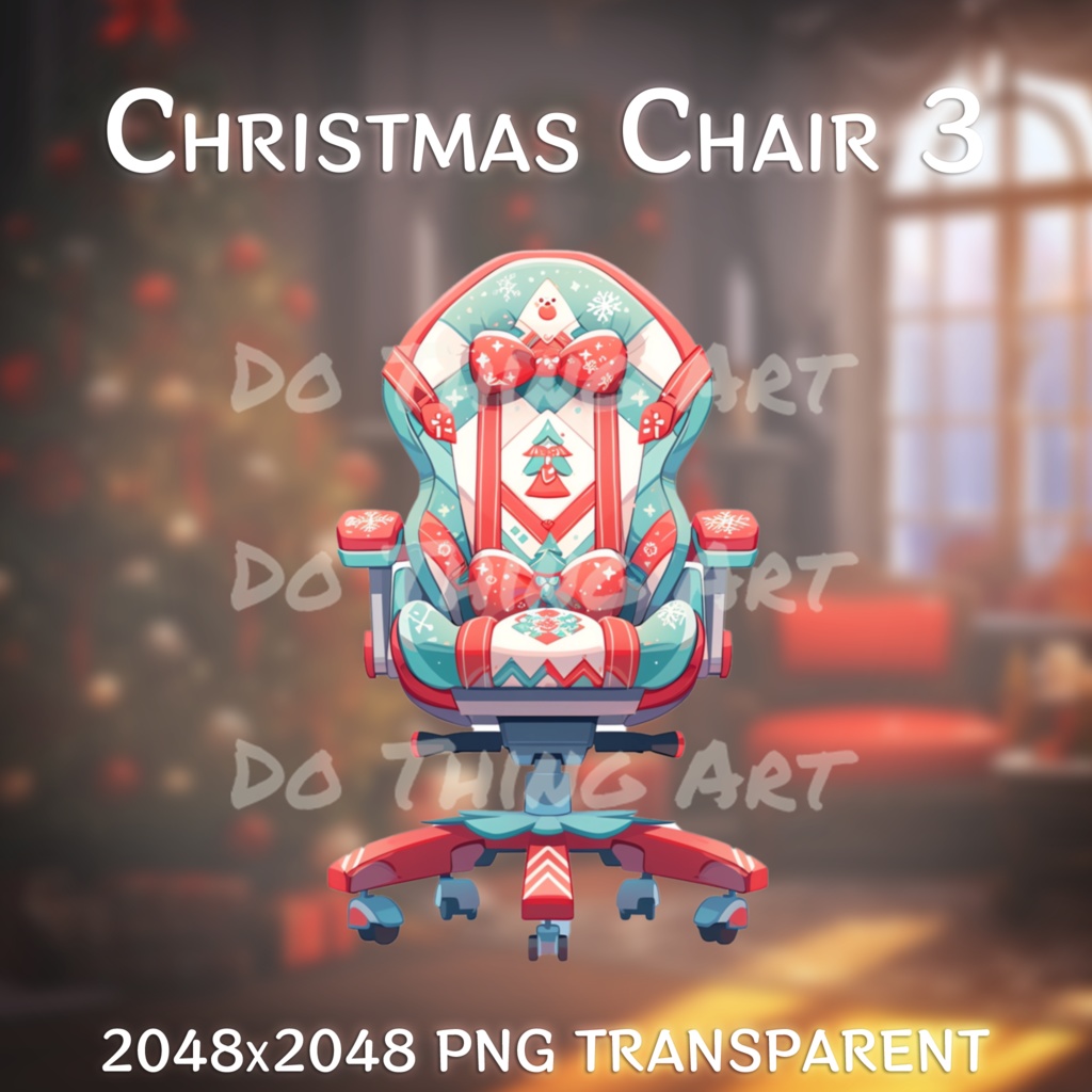 Vtuber Asset | Christmas Chair