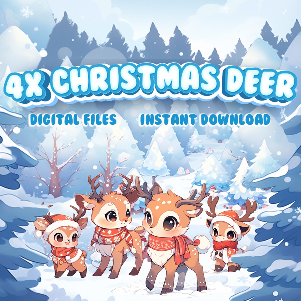 Vtuber Asset | Christmas Deer