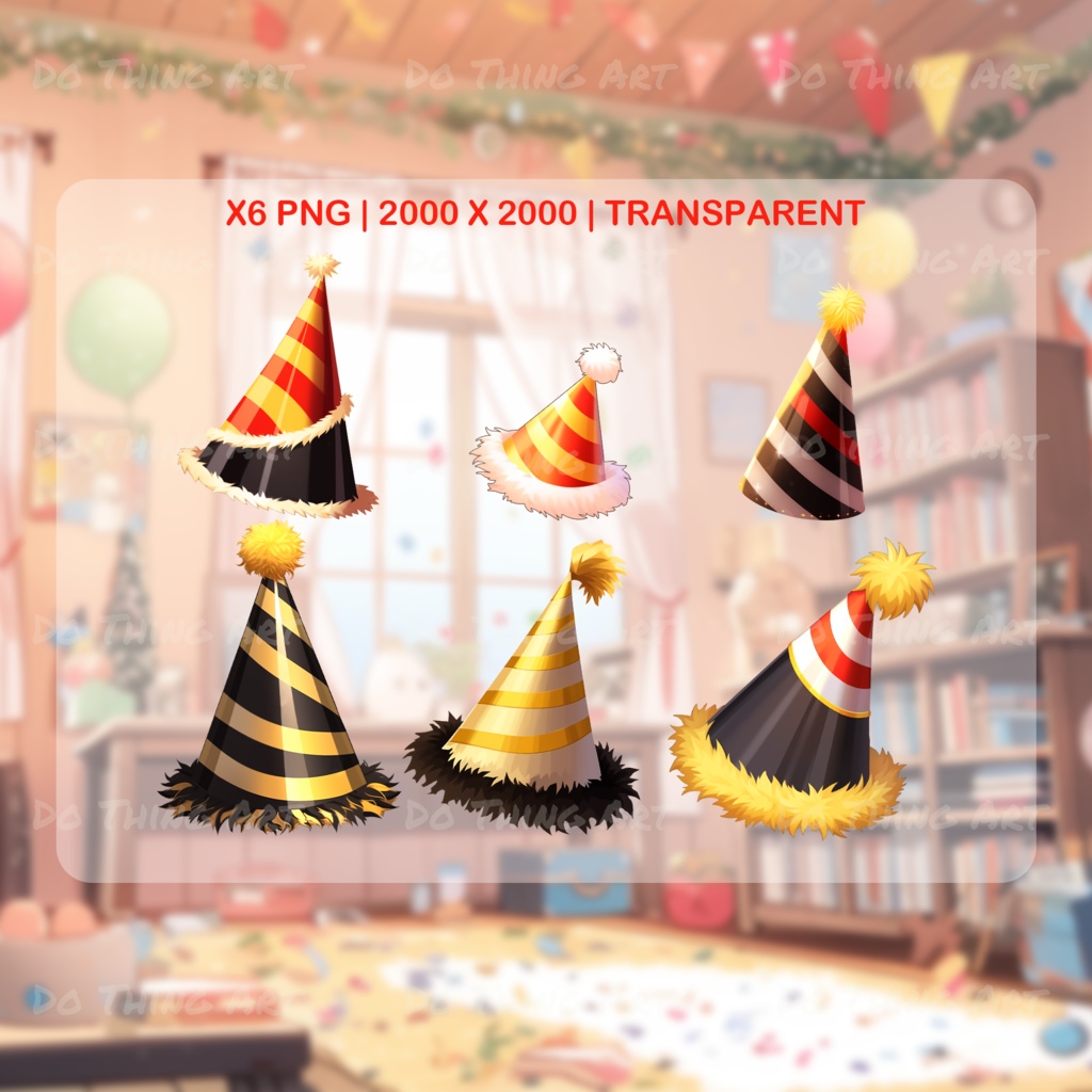 VTUBER Asset | Vtuber New Year Eve_Hat Edition