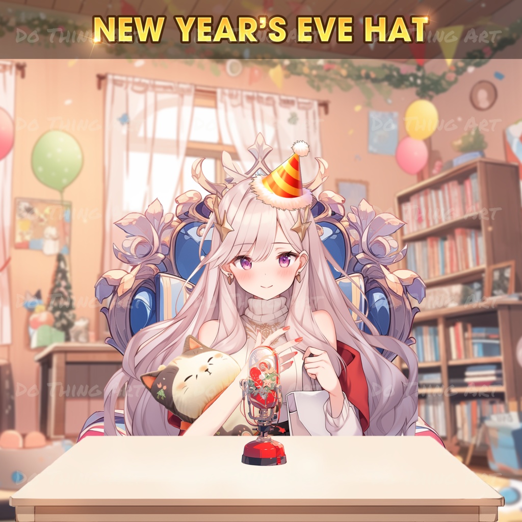 VTUBER Asset | Vtuber New Year Eve_Hat Edition