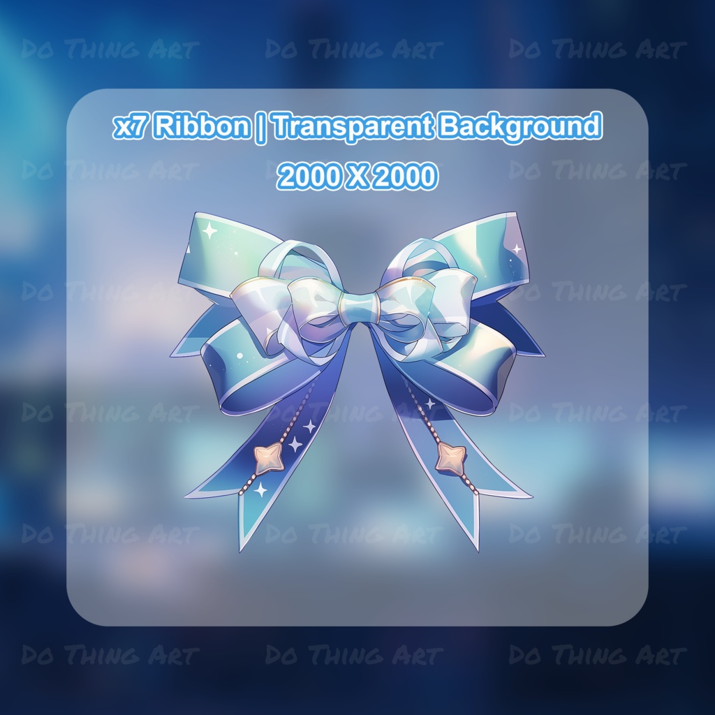 Vtuber Hair Asset - Ribbon | Colourful Ribbon Bundle | Ribbon PNG | Livestream Hair Assets | Party Costume | Twitch Assets