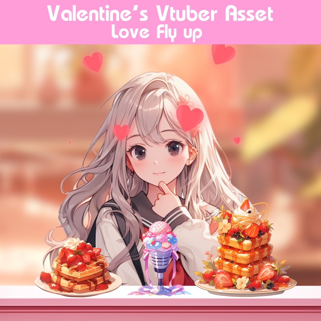Vtuber Assets | Valentine Animated Eyes Set x5 | Love Eye | Shy Face | Love Pop Out | Cute Twitch Assets |