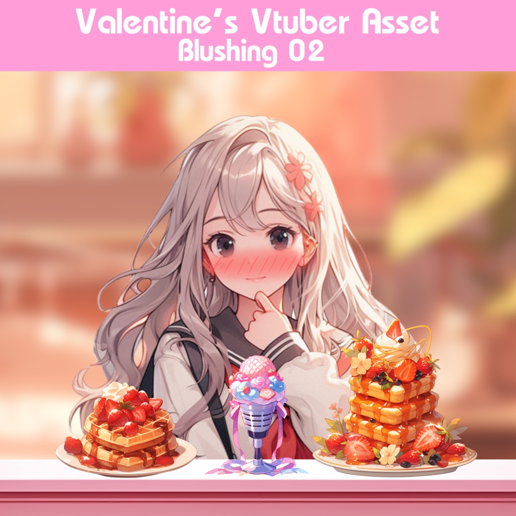 Vtuber Assets | Valentine Animated Eyes Set x5 | Love Eye | Shy Face | Love Pop Out | Cute Twitch Assets |