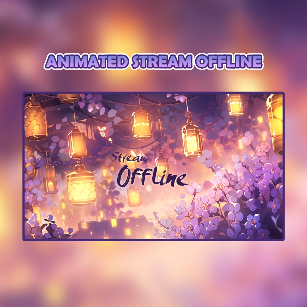 Mystic Purple Dreams Honey Paradise | Animated Twitch Screen Overlay ...