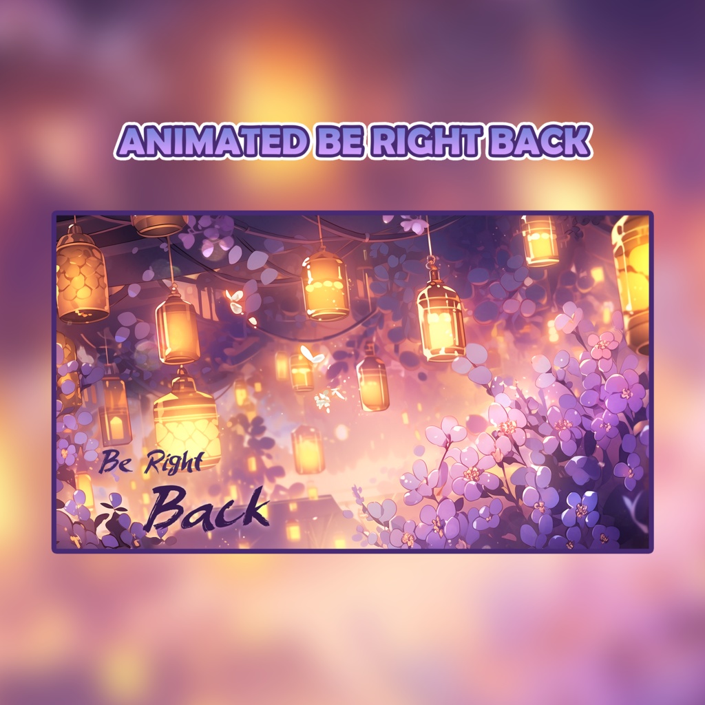 Mystic Purple Dreams Honey Paradise | Animated Twitch Screen Overlay | Stream Screen | OBS / Streamlabs | Streamer Loading Screen | Twitch