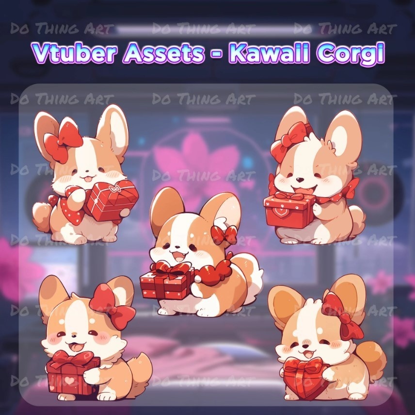 Vtuber MEGA Bundle | 50 Digital Assets | Twitch Vtuber Package | Streaming Background | Cyber Animation BG | VirtualYoutubers Assets | Party