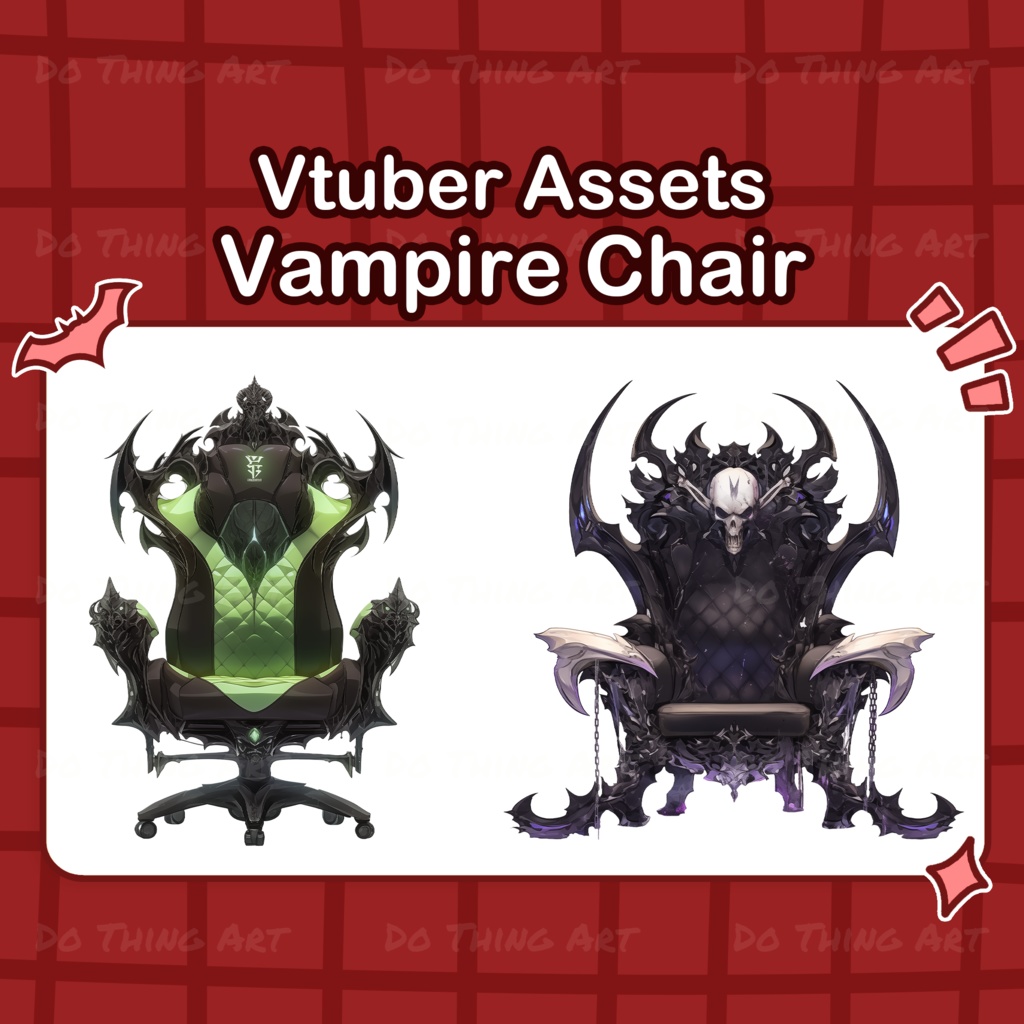 Aesthetic Dark Red Room bundle |  Cozy Night View | Gothic vampire | red rose | romantic | assets | VTuber | horror | Halloweens | red