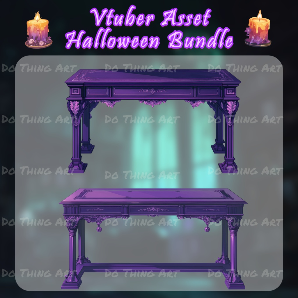 Vtuber Assets | Vtuber Halloween Bundle| Trick or Treat | Twitch Streamer | Party Decoration | Vtuber Halloween Costume | AnimatedBackground