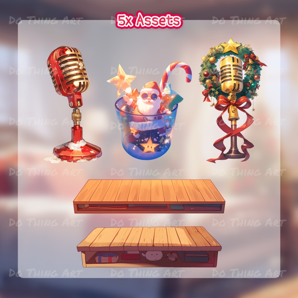 Vtuber Asset | 2024 Christmas Bundle Edition | Twitch Streamer Asset | Virtual Youtuber Assets | Xmas Bundle | Christmas Asset