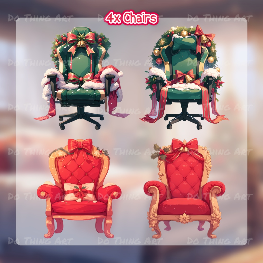 Vtuber Asset | 2024 Christmas Bundle Edition | Twitch Streamer Asset | Virtual Youtuber Assets | Xmas Bundle | Christmas Asset