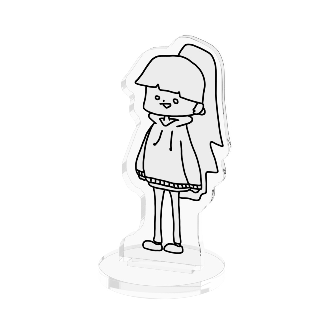 ゆるいくろばねまお　アクリルフィギュア