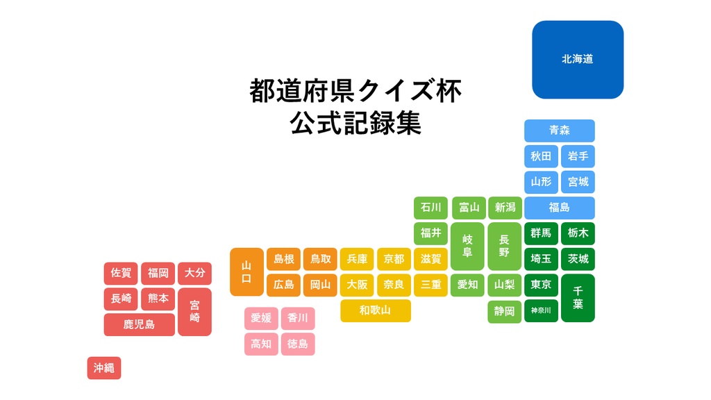 都道府県クイズ杯 公式記録集