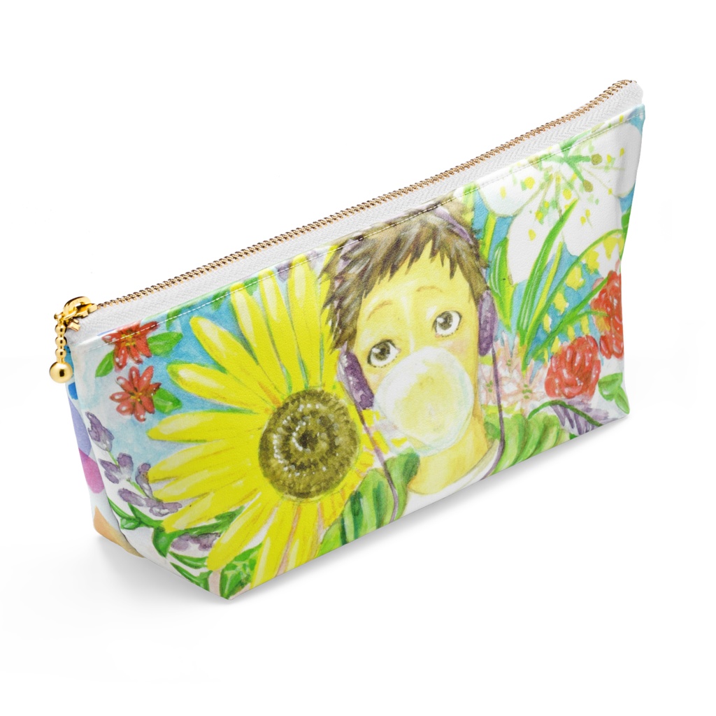 アナログイラストポーチ