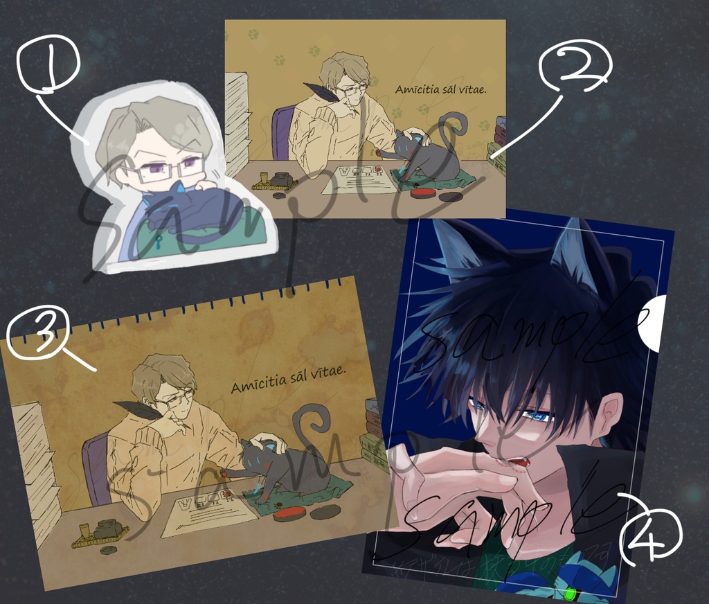 猫の主席と閣下のセット