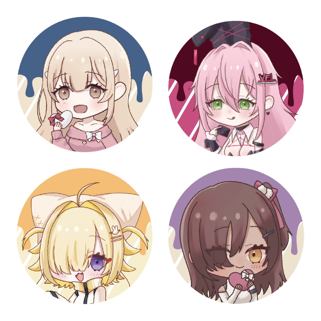 【全4種】勝利の女神：NIKKE缶バッジ