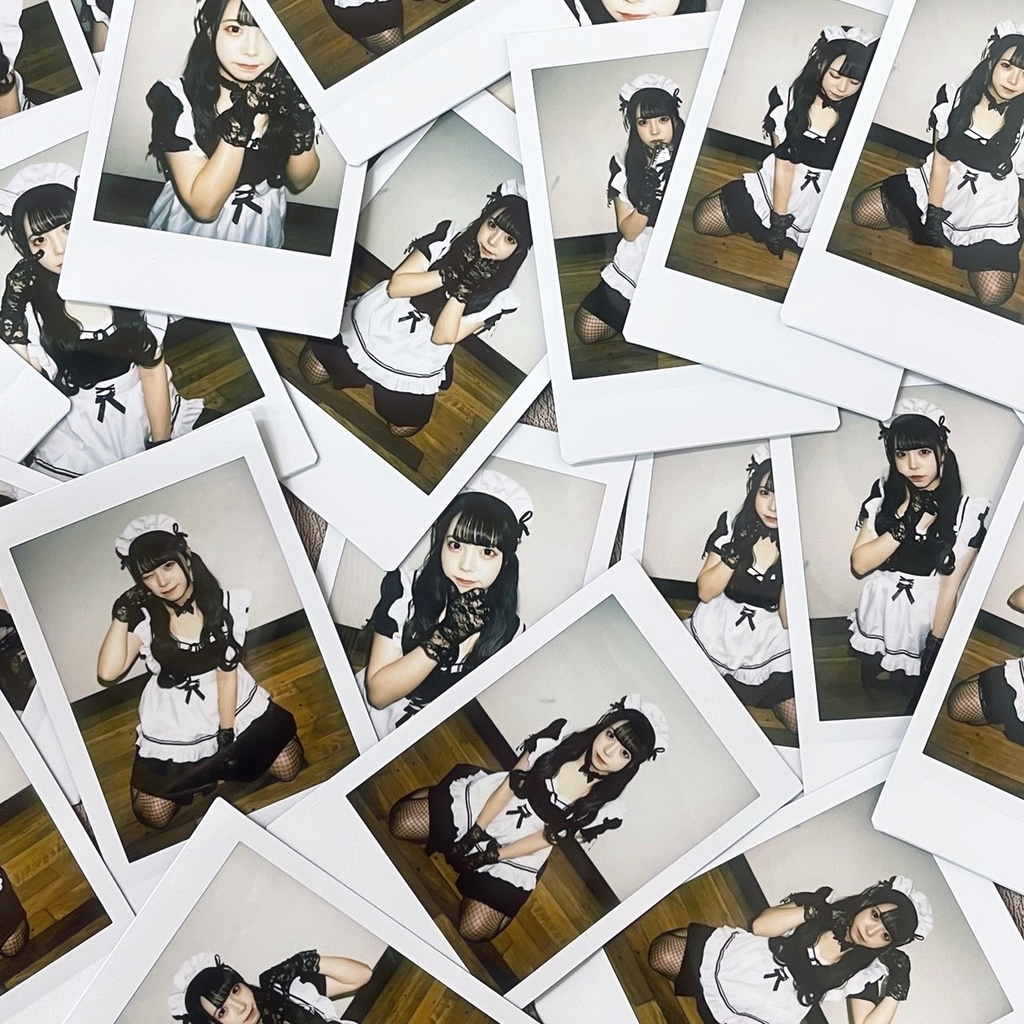 メイドランダムチェキ（落書きアリ・羽月真洋）