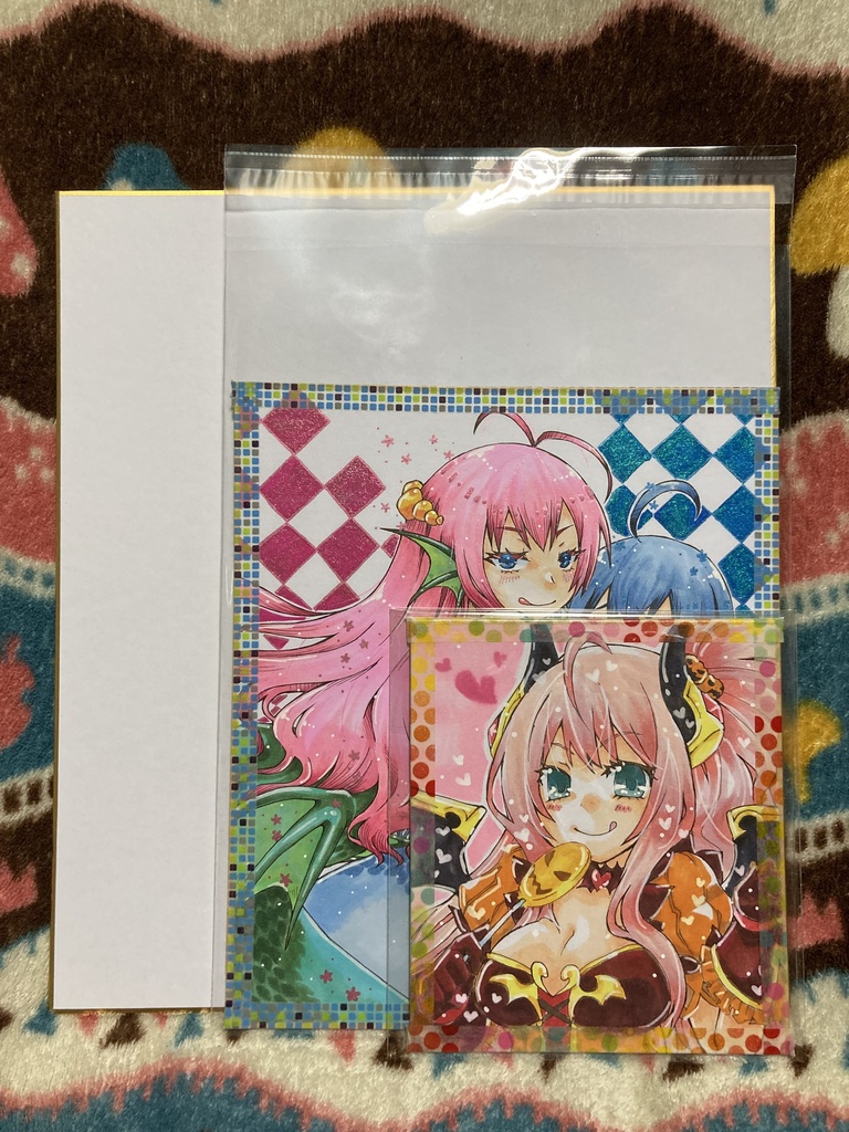 【手描き色紙サンプル】