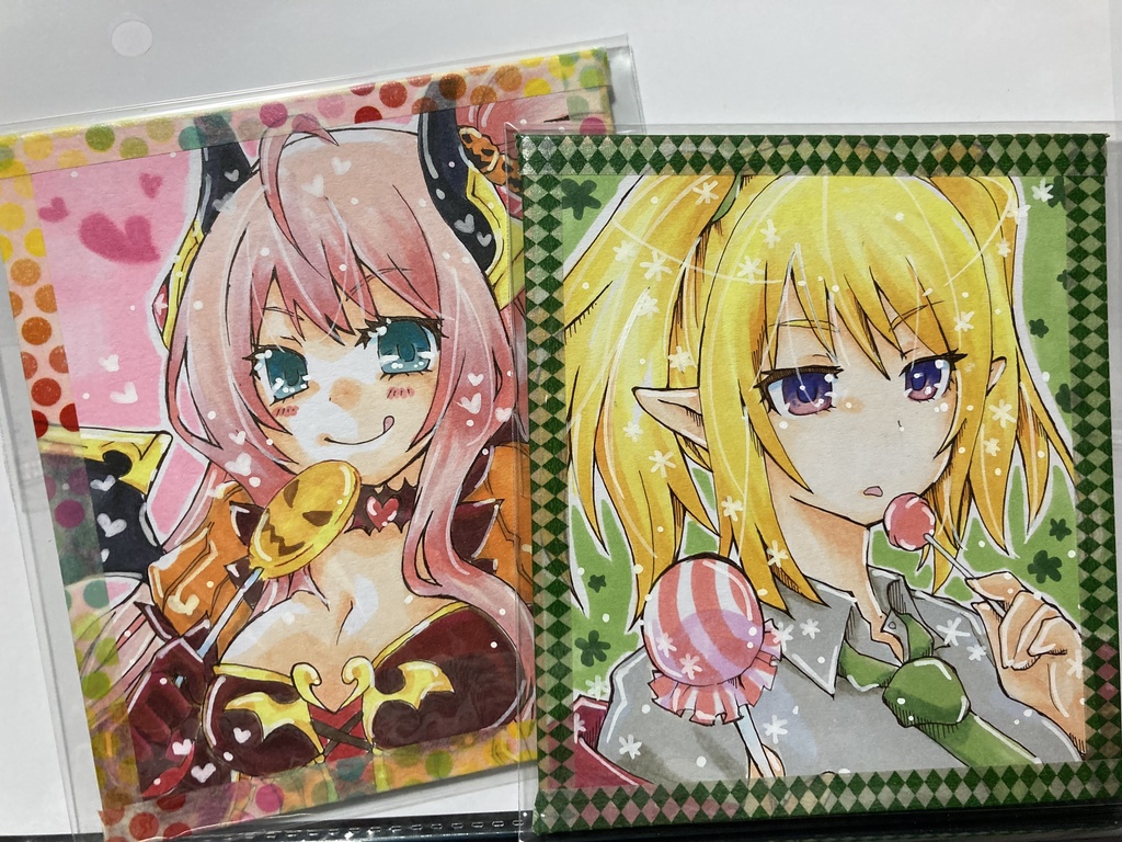 【手描き色紙サンプル】