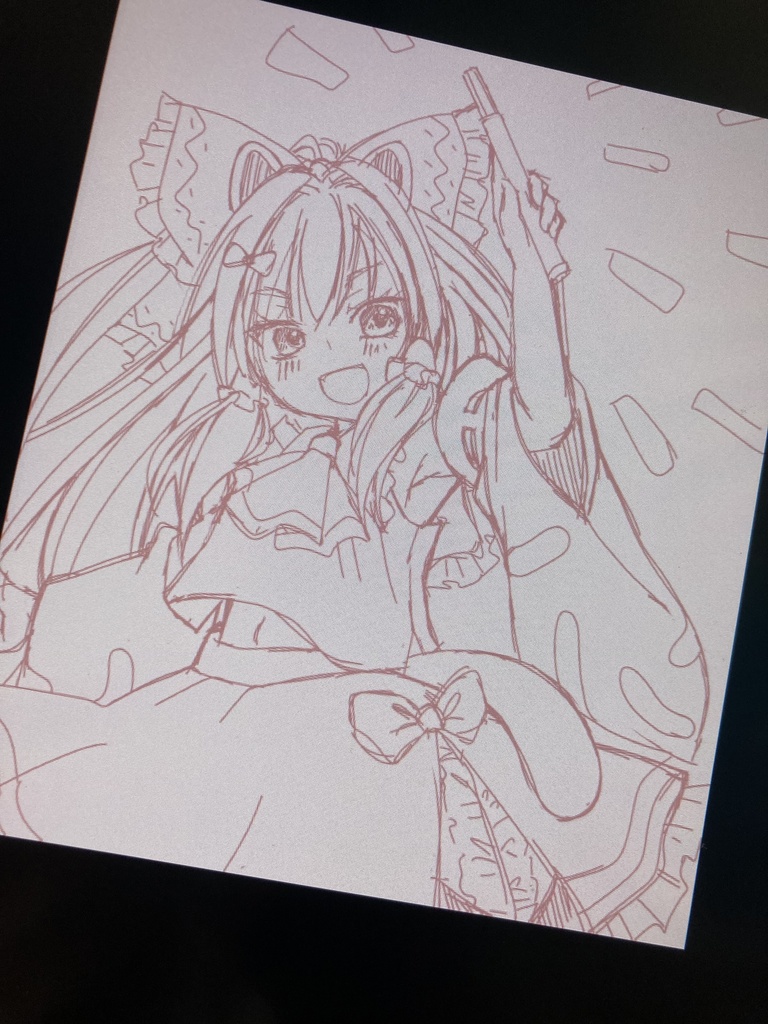 【手描き色紙サンプル】