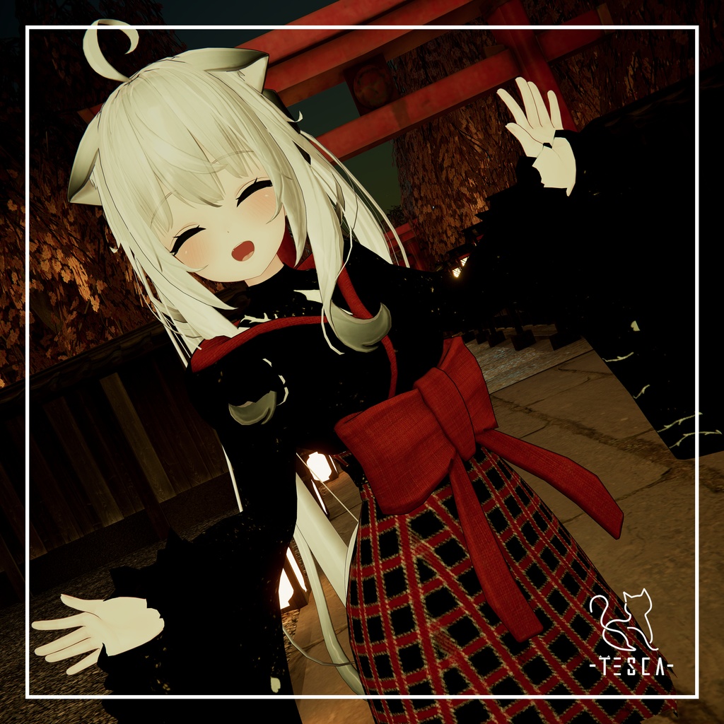 【XWear,カリン,舞夜,シエル対応】着物「いばら」 #Tesca_Fantasy【KIMONO】