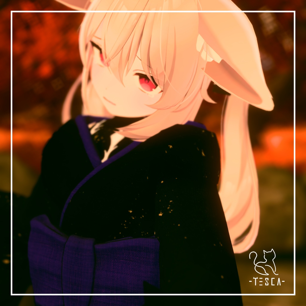 【XWear,カリン,舞夜,シエル対応】着物「いばら」 #Tesca_Fantasy【KIMONO】