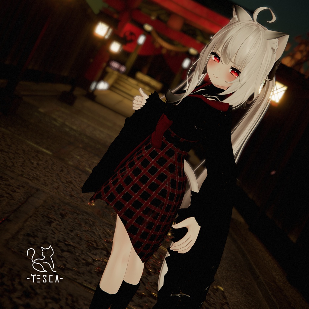 【XWear,カリン,舞夜,シエル対応】着物「いばら」 #Tesca_Fantasy【KIMONO】