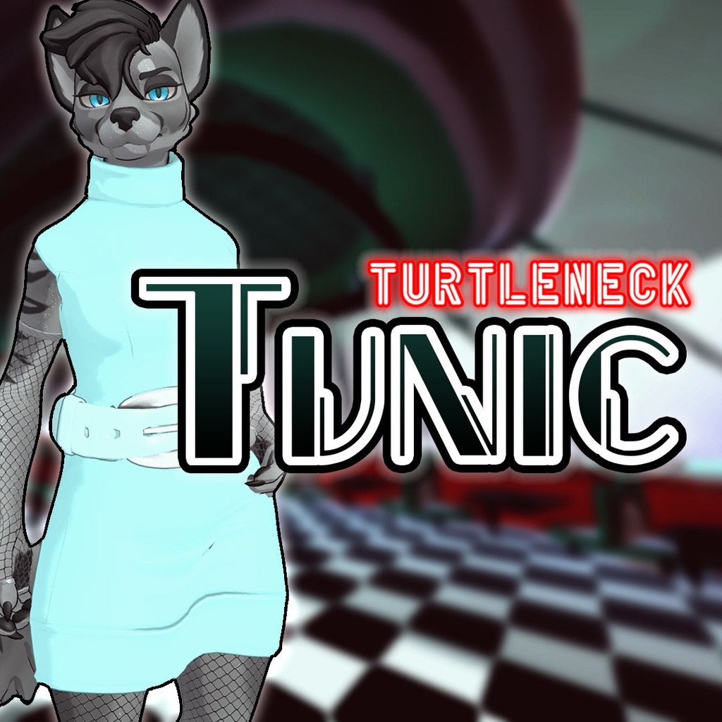 VRChat Hyenid Turtleneck Tunic