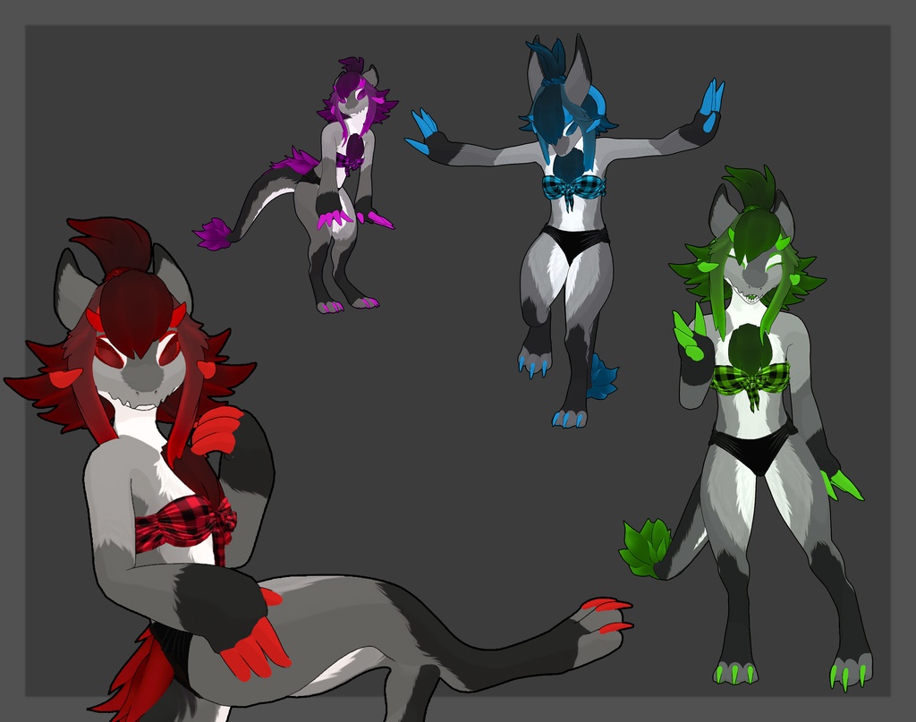 VRChat Wrapped Bikini for Wickerbeast