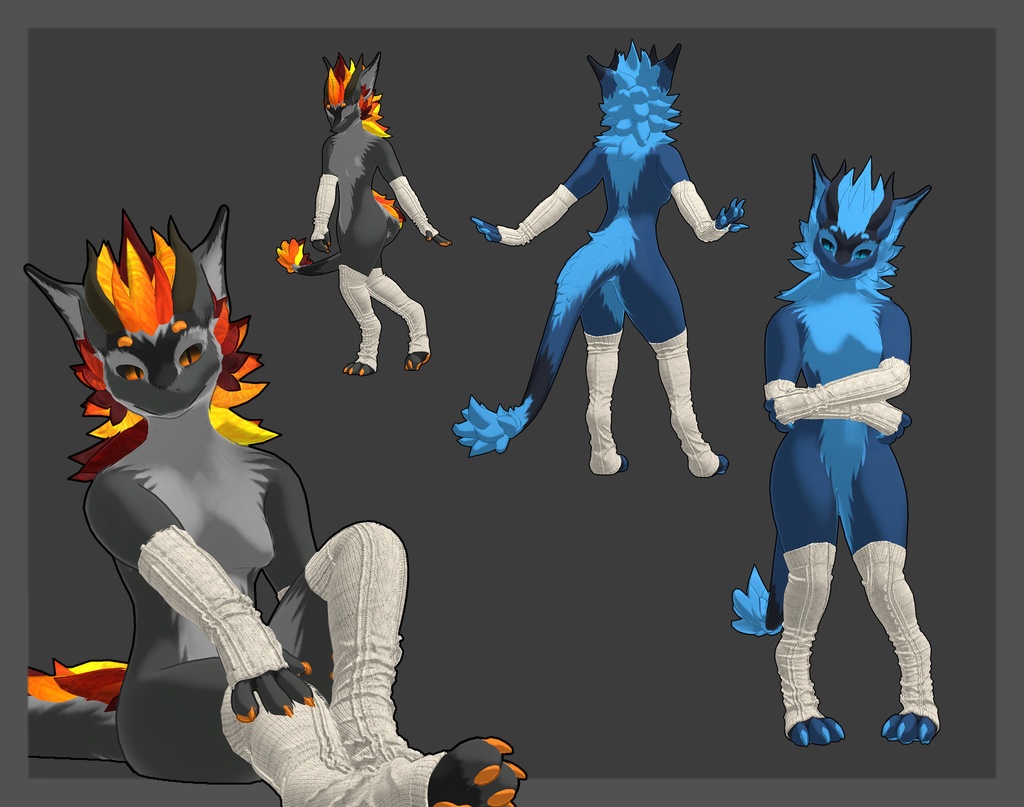 VRChat Knit Warmers for Nardoragon