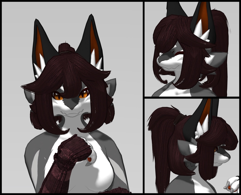 VRChat Brushy Locks for Novabeast