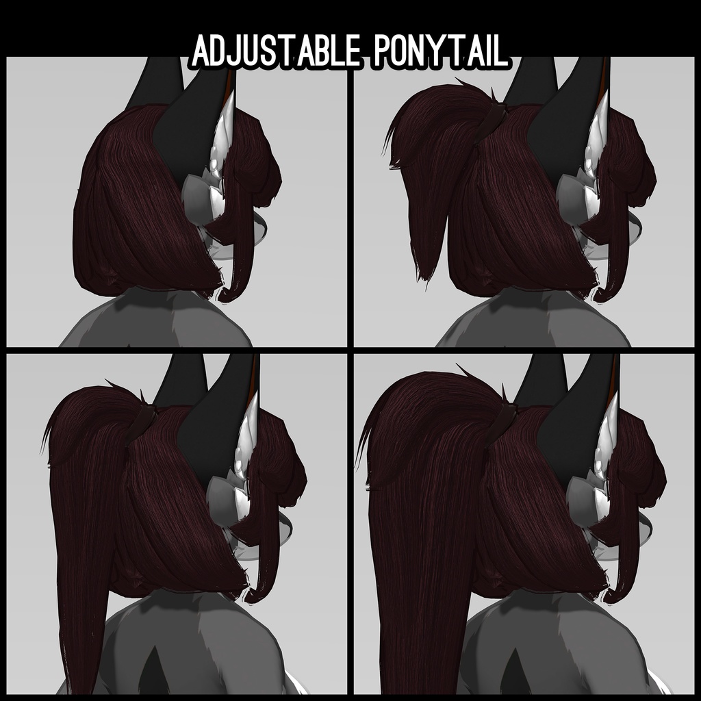 VRChat Brushy Locks for Novabeast