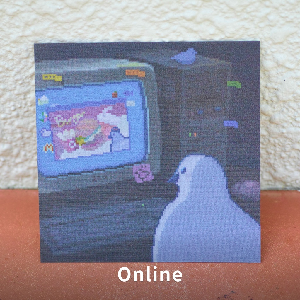 鳩のアニメーションカード