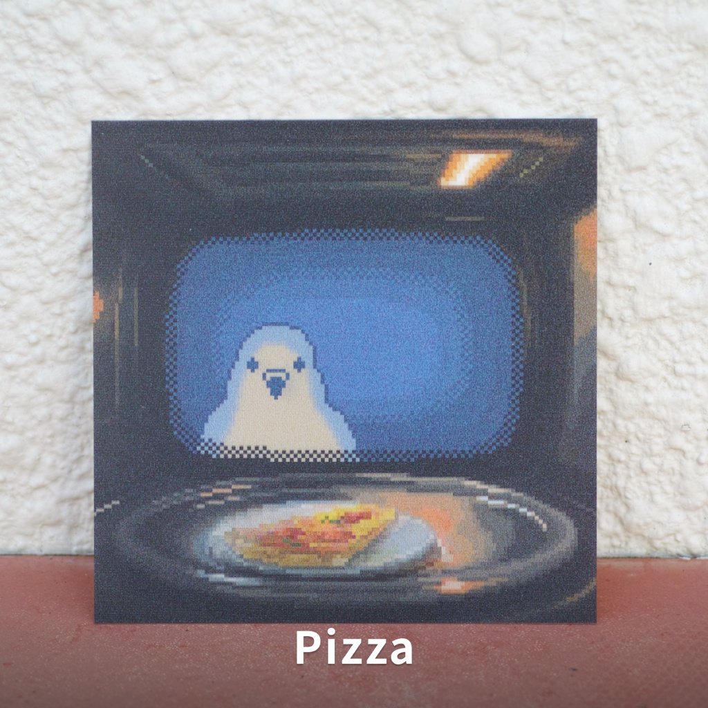鳩のレンチキュラーカード