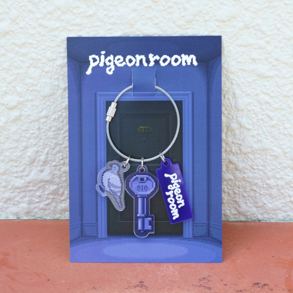 pigeon room 3連キーホルダー