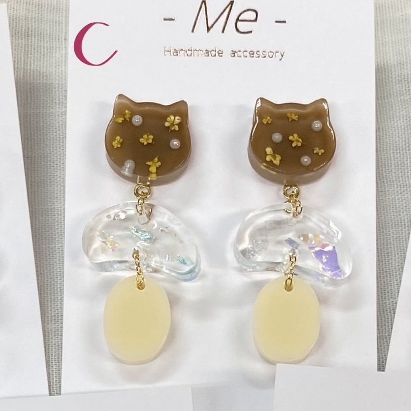 《-Me-》ウォンバット3連ピアス 全5種